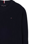 Tommy Hilfiger Maglia Girocollo tinta unita Blu per Bambino KB0KB09908X BLU TOMMY HILFIGER 