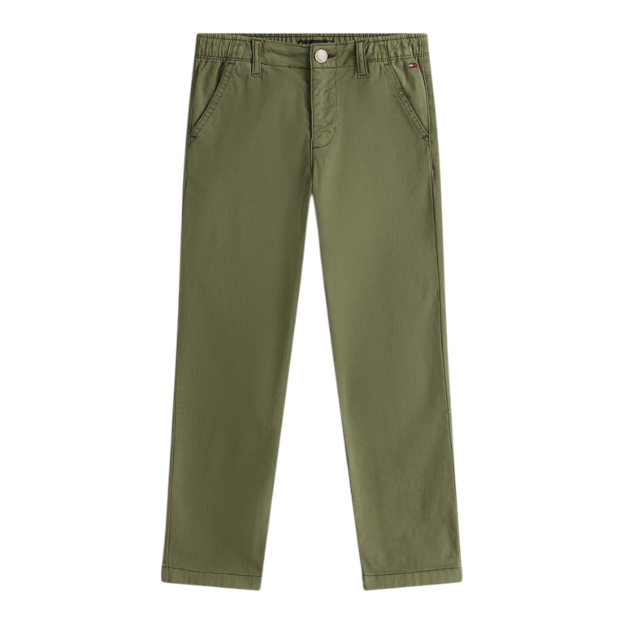 Tommy Hilfiger Jeans tinta unita con Elastico In Vita Verde per Bambino KB0KB09945 VERDE TOMMY HILFIGER 