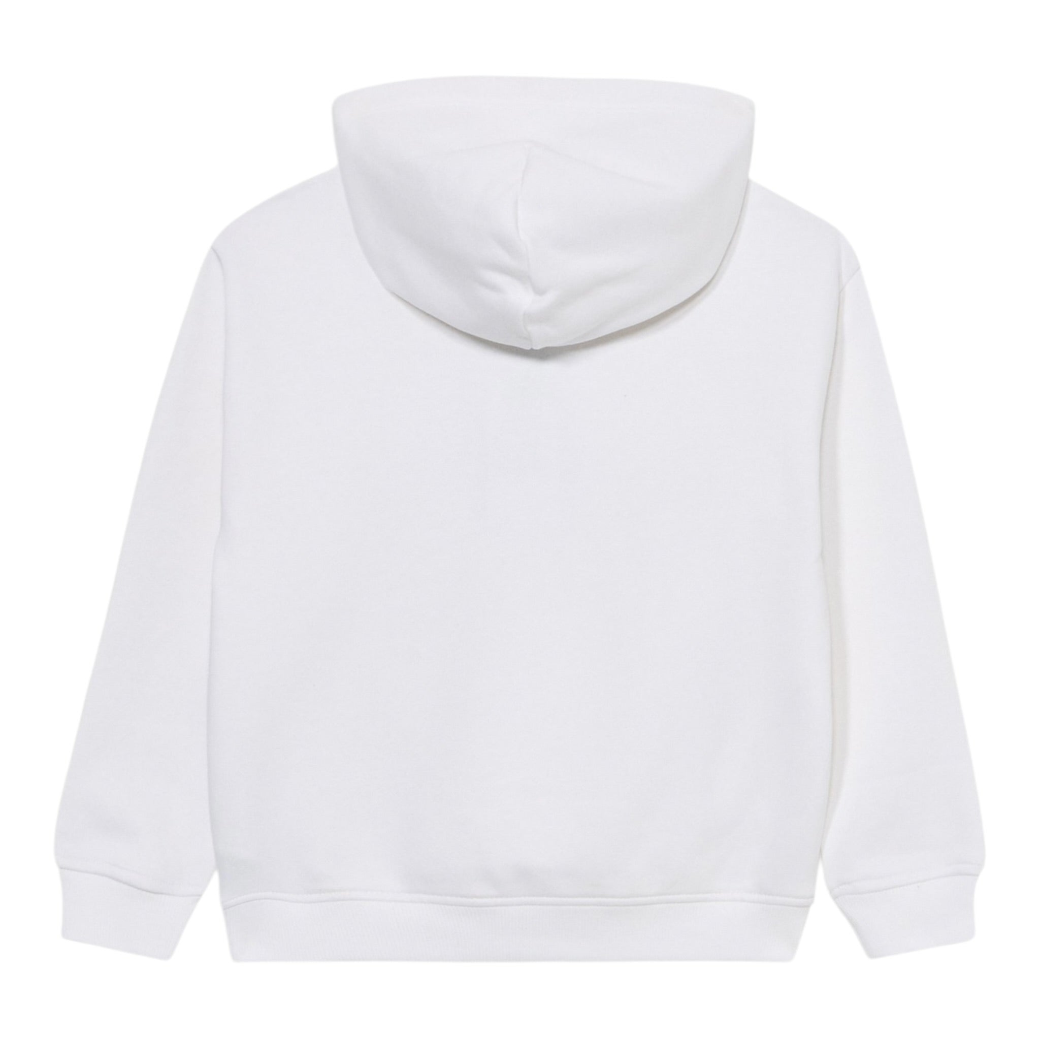 Tommy Hilfiger Felpa tinta unita con Cappuccio E Stampa Bianco per Bambino KB0KB10112 BIANCO TOMMY HILFIGER 