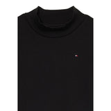 Tommy Hilfiger Shirt Collo Alto tinta unita Nero per Bambina KG0KG08802 NERO TOMMY HILFIGER 