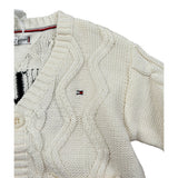 Tommy Hilfiger Cardigan tinta unita con Ricami Panna per Neonato KN0KN02090 PANNA TOMMY HILFIGER 