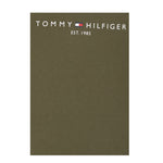Tommy Hilfiger Shirt Girocollo tinta unita con Logo Verde per Bambino KS0KS00202 VERDE TOMMY HILFIGER 