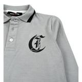 Trussardi Polo Manica Lunga tinta unita con Logo Grigio per Bambino JBA26151PO GRIGIO TRUSSARDI 