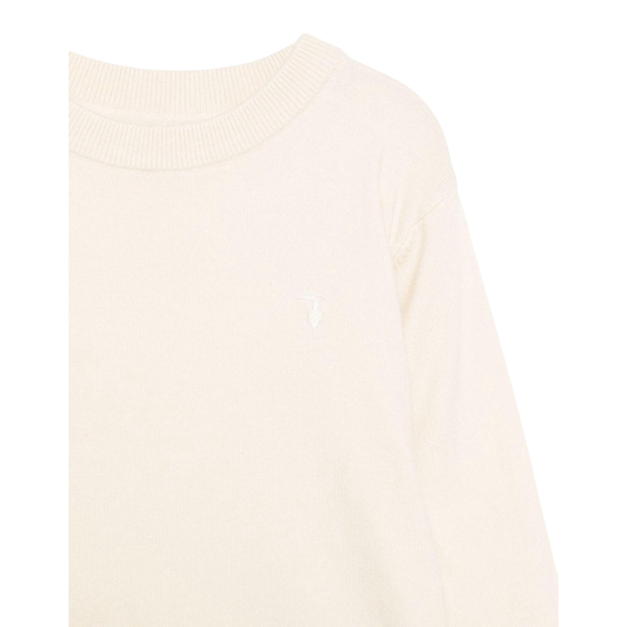 Trussardi Maglia tinta unita Girocollo Beige per Bambino TBA25011MAX BEIGE TRUSSARDI 