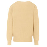 Trussardi Maglia Girocollo tinta unita con Logo Beige per Bambino TBA25019MA BEIGE TRUSSARDI 