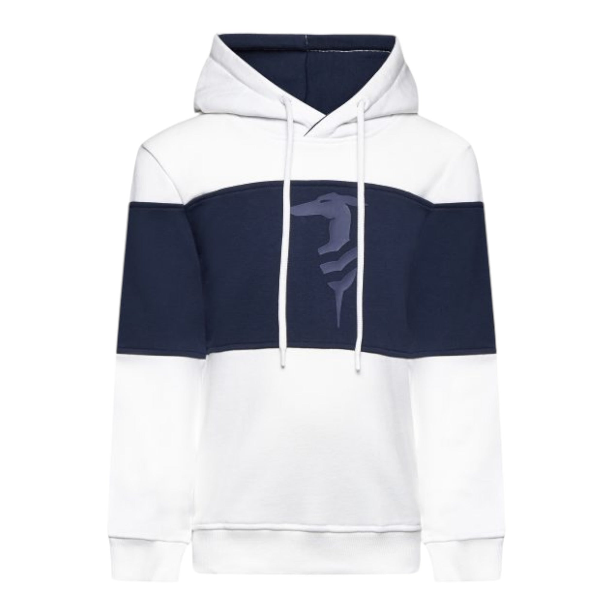 Trussardi Felpa Bicolore con Cappuccio Bianco/Blu per Bambino TBA25056FEJ BIANCO/BLU TRUSSARDI 