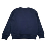 Trussardi Felpa tinta unita Girocollo con Logo Blu per Bambino TBA25097FE BLU TRUSSARDI 