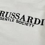 Trussardi Felpa Girocollo tinta unita con Stampa Bianco per Bambino TBA26005FE BIANCO TRUSSARDI 
