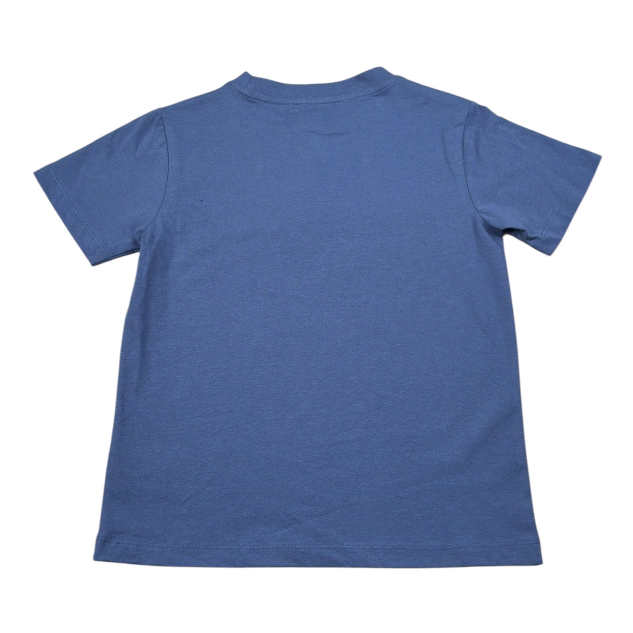Trussardi T-Shirt Girocollo tinta unita con Logo Blu per Bambino TBA26022TS BLU TRUSSARDI 