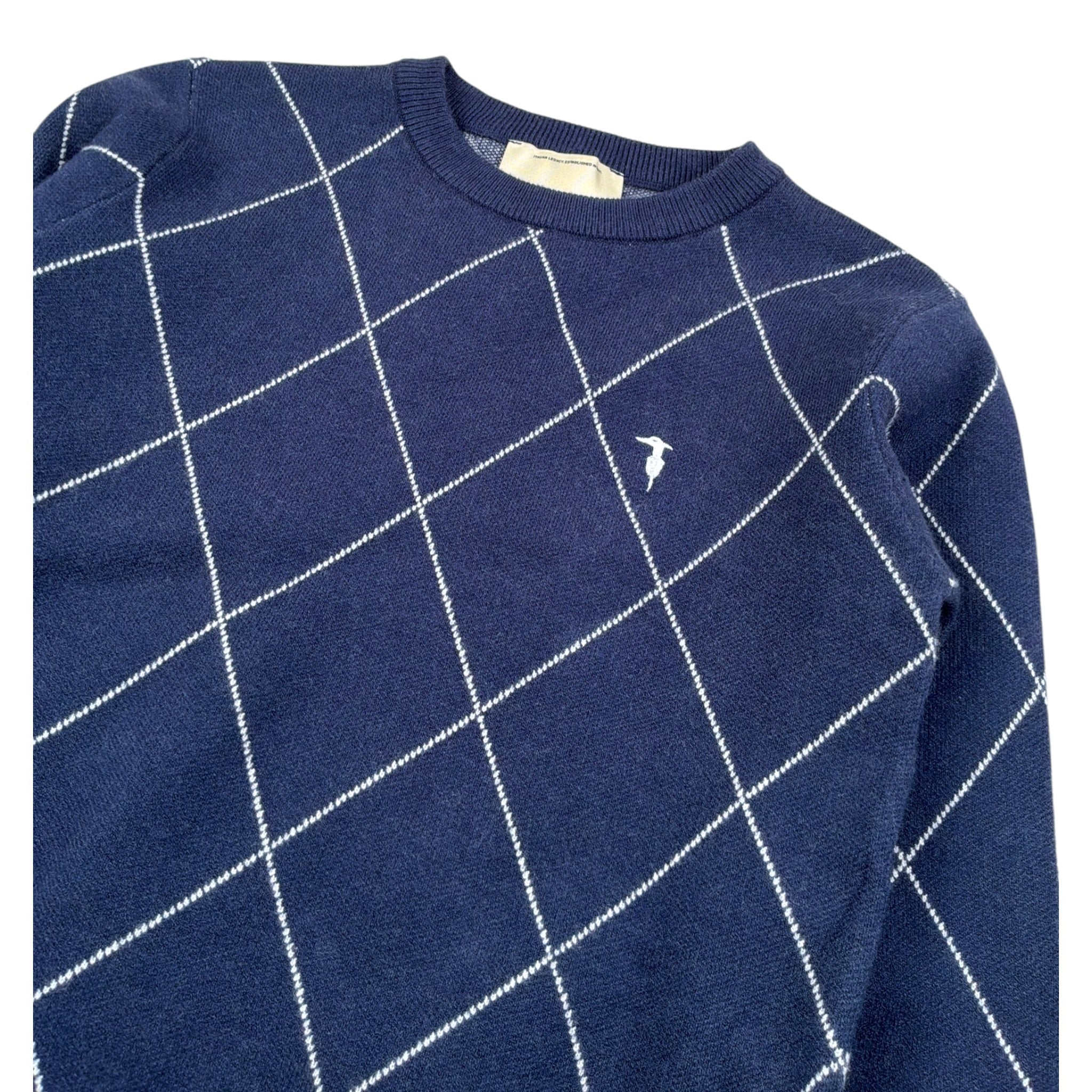 Trussardi Maglia tinta unita con Stampa Blu per Bambino TBA26030MA BLU TRUSSARDI 