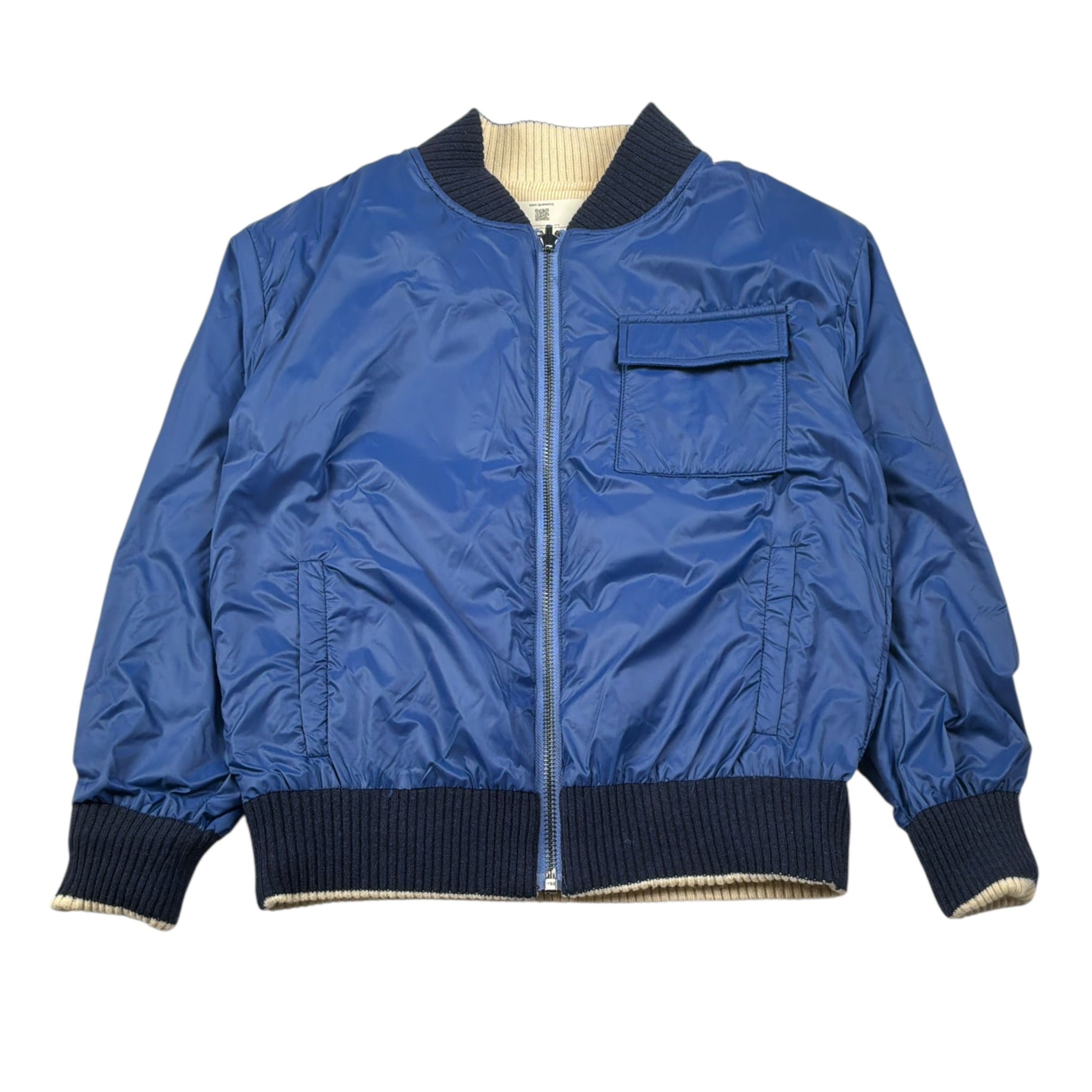Trussardi Giubbino Reversibile Bicolore Blu/Crema per Bambino TBA26044GB BLU/CREMA TRUSSARDI 