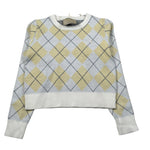 Trussardi Maglia Girocollo Fantasia Rombi Panna per Bambina TGA26016MA PANNA TRUSSARDI 