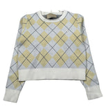 Trussardi Maglia Girocollo Fantasia Rombi Panna per Bambina TGA26016MA PANNA TRUSSARDI 