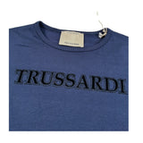 Trussardi T-Shirt Girocollo tinta unita con Logo Blu per Bambina TGA26021TS BLU TRUSSARDI 