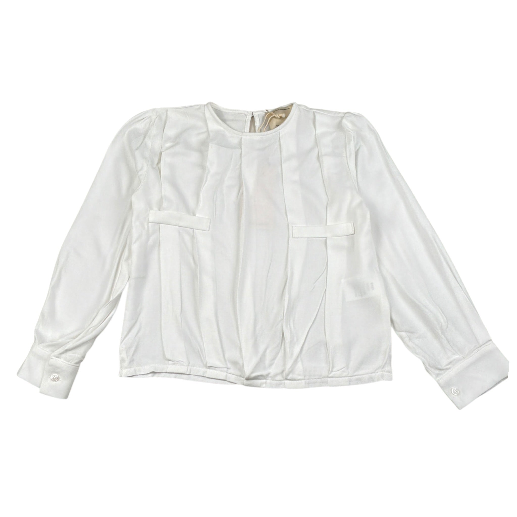 Trussardi Camicia tinta unita con Balze Bianco per Bambina TGA26028CA BIANCO TRUSSARDI 