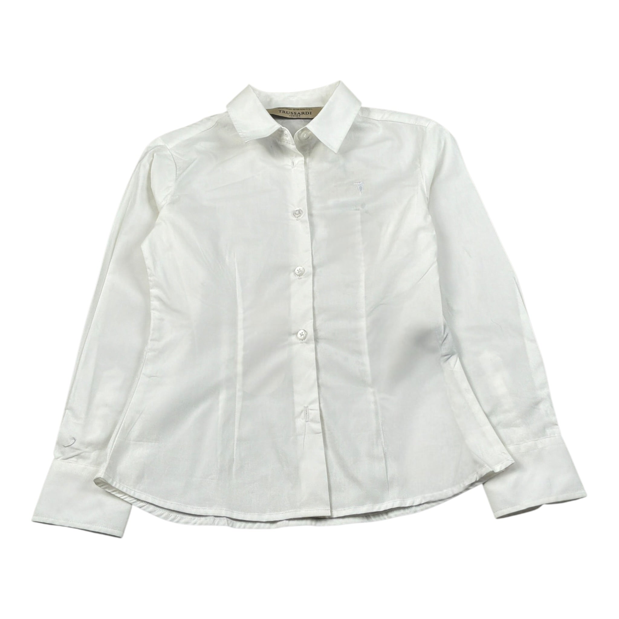 Trussardi Camicia Manica Lunga tinta unita Bianco per Bambina TGA26054CA BIANCO TRUSSARDI 