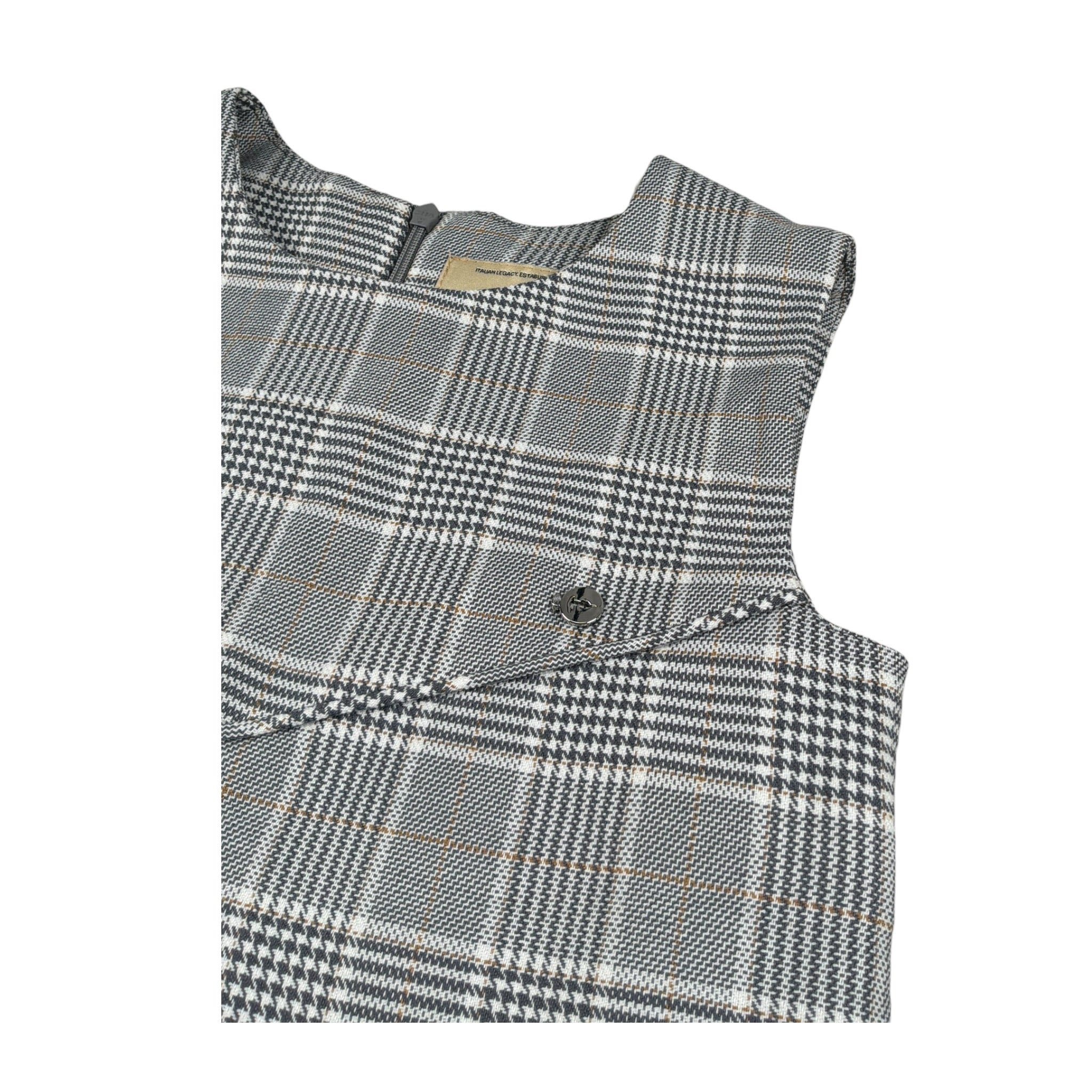 Trussardi Abito Giromanica Stampa Fantasia Grigio per Bambina TGA26066VE GRIGIO TRUSSARDI 