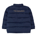 Trussardi Giubbino tinta unita con Cappuccio Blu per Neonato TIA25066PI BLU TRUSSARDI 
