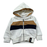 Trussardi Felpa con Zip E Cappuccio tinta unita Panna per Bambino TIA25068FE PANNA TRUSSARDI 