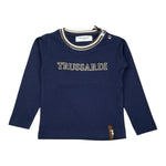 Trussardi Shirt tinta unita con Stampa Blu per Neonato TIA25071TSX BLU TRUSSARDI 