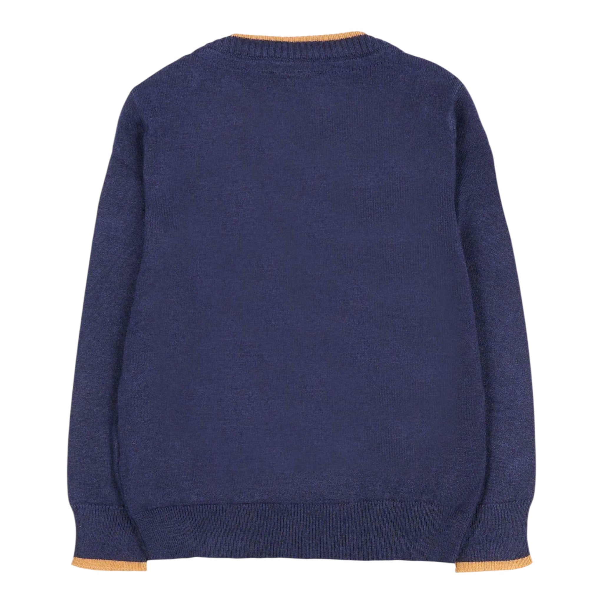 Trussardi Maglia Girocollo tinta unita con Taschino Blu per Neonato TIA25079MAX BLU TRUSSARDI 