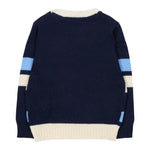 Trussardi Maglia Tricolore con Fantasia A Righe Blu per Neonato TIA25114MA BLU TRUSSARDI 