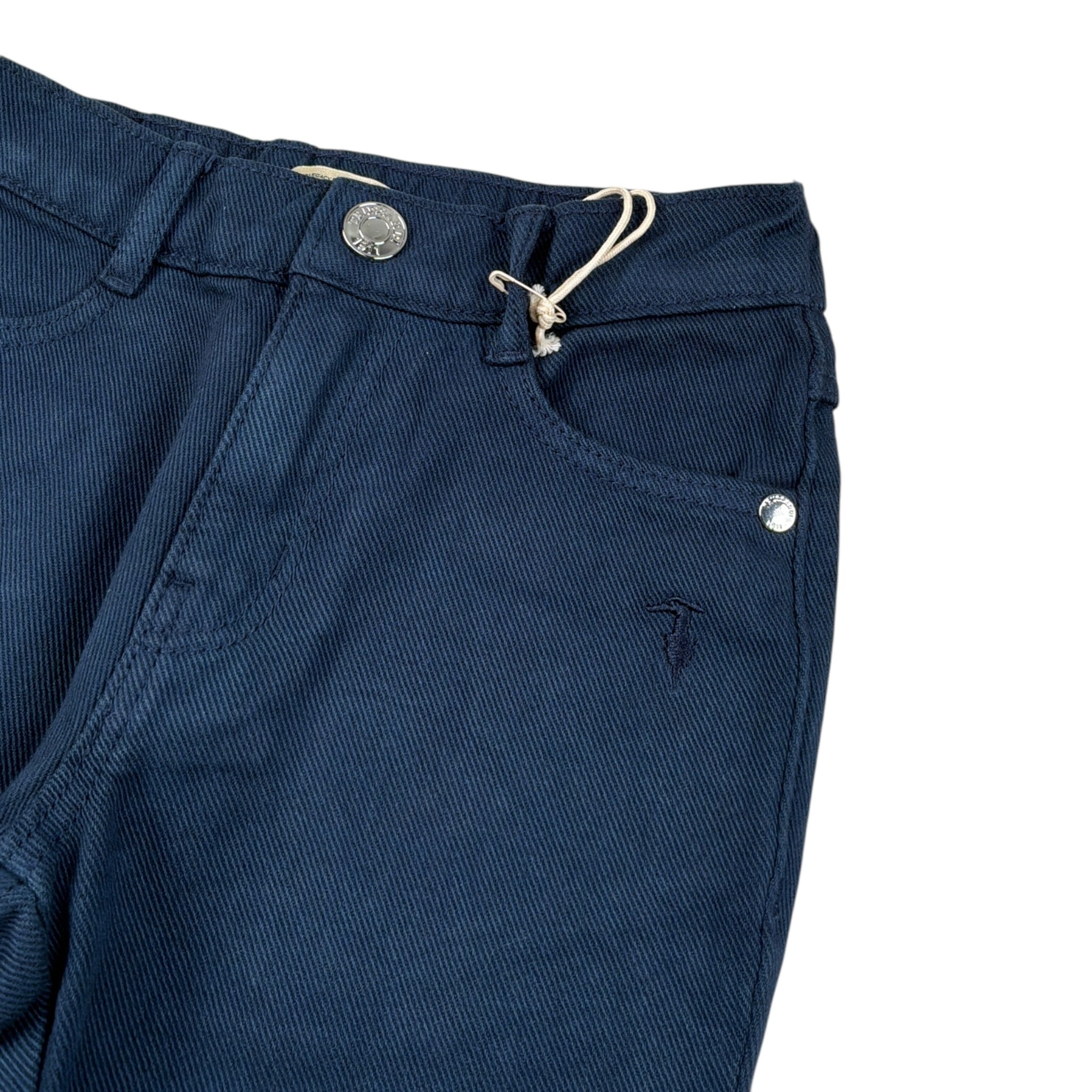 Trussardi Pantalone tinta unita con Elastico In Vita Blu per Neonata TIA26009PA BLU TRUSSARDI 