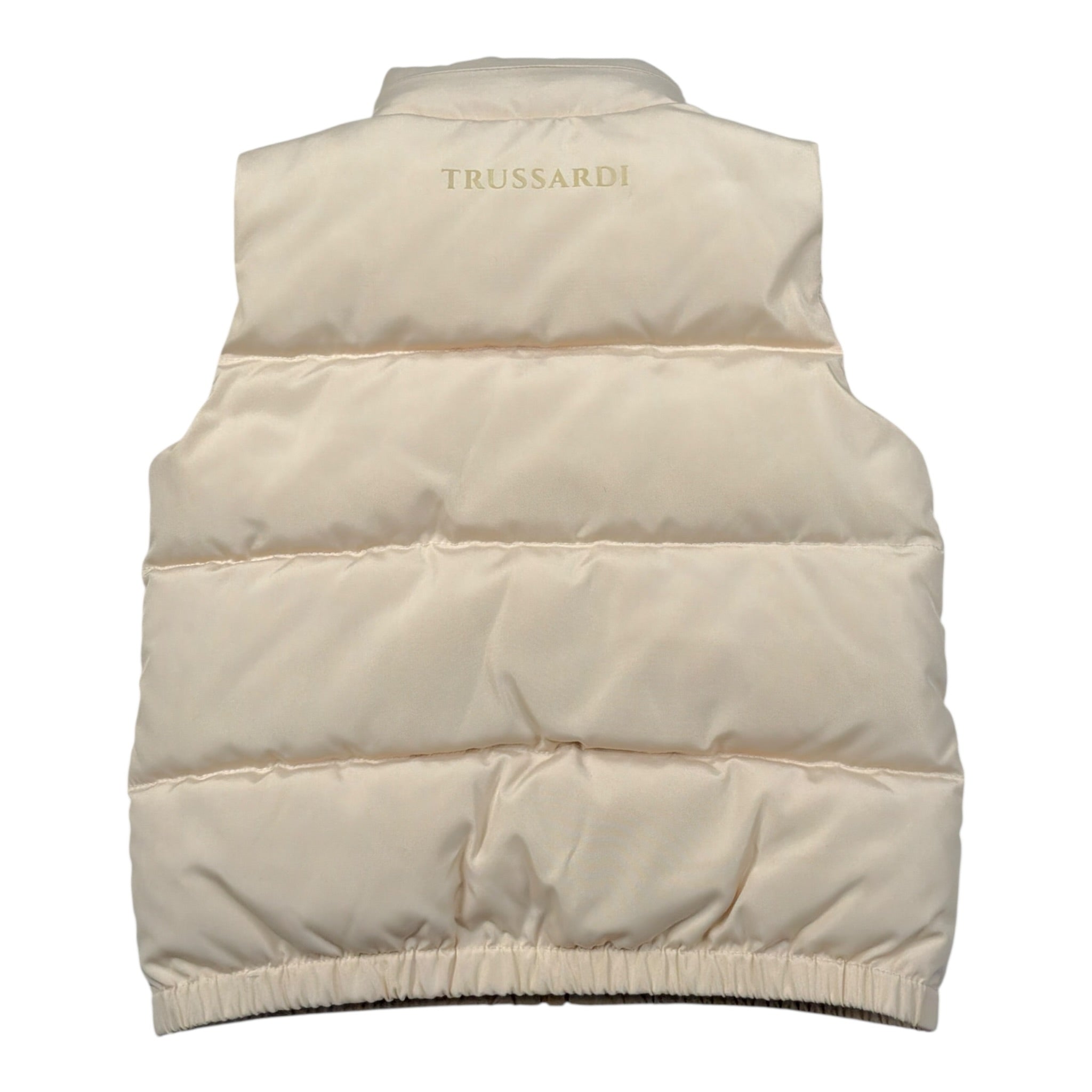Trussardi Giubbino tinta unita con Zip Modello Smanicato Beige per Neonato TIA26011PI BEIGE TRUSSARDI 
