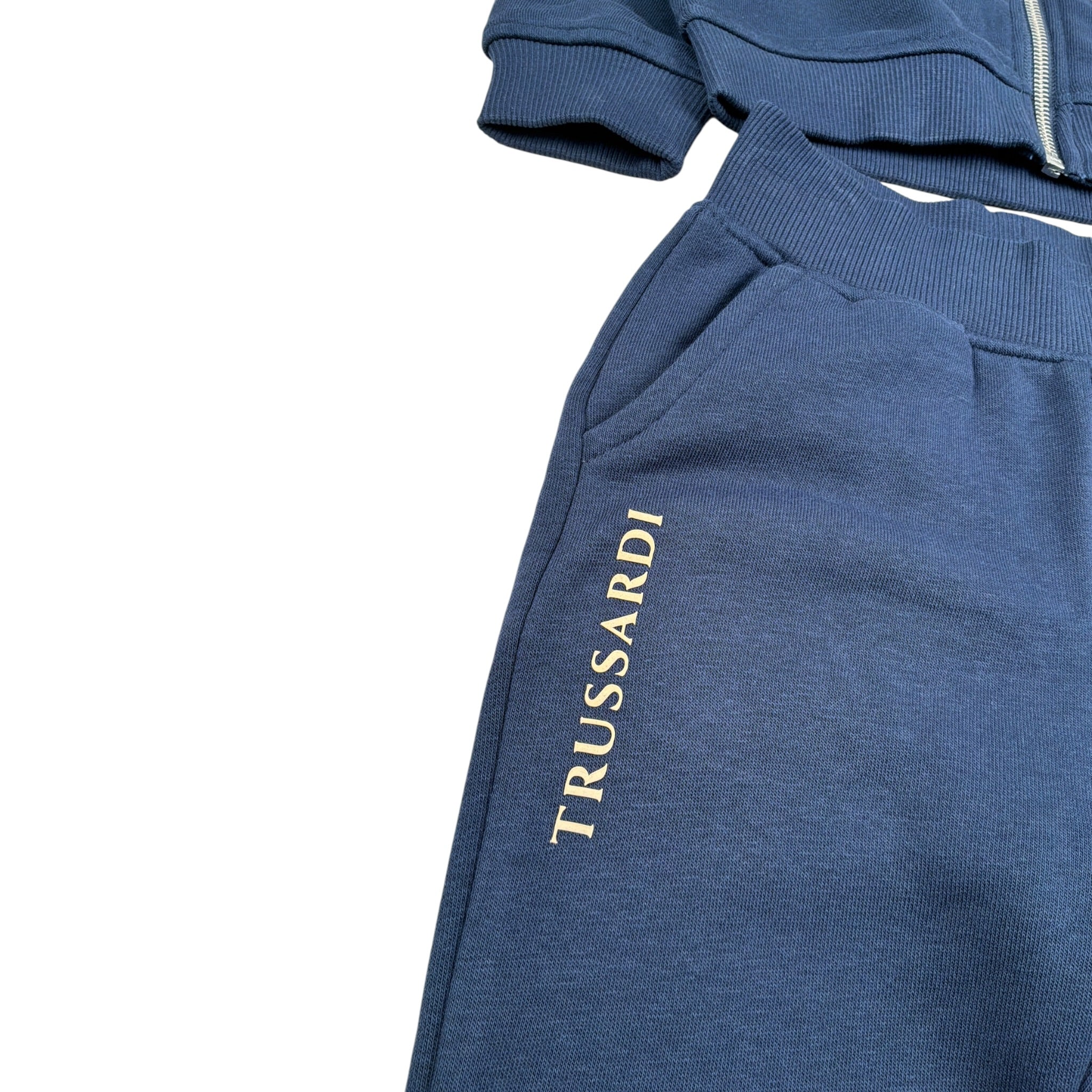 Trussardi Completo 2 Pezzi Felpa-Pantalone tinta unita Blu per Neonato TIA26014FE BLU TRUSSARDI 