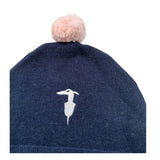 Trussardi Cappello tinta unita con Logo Blu per Neonata TIA26024HA BLU TRUSSARDI 