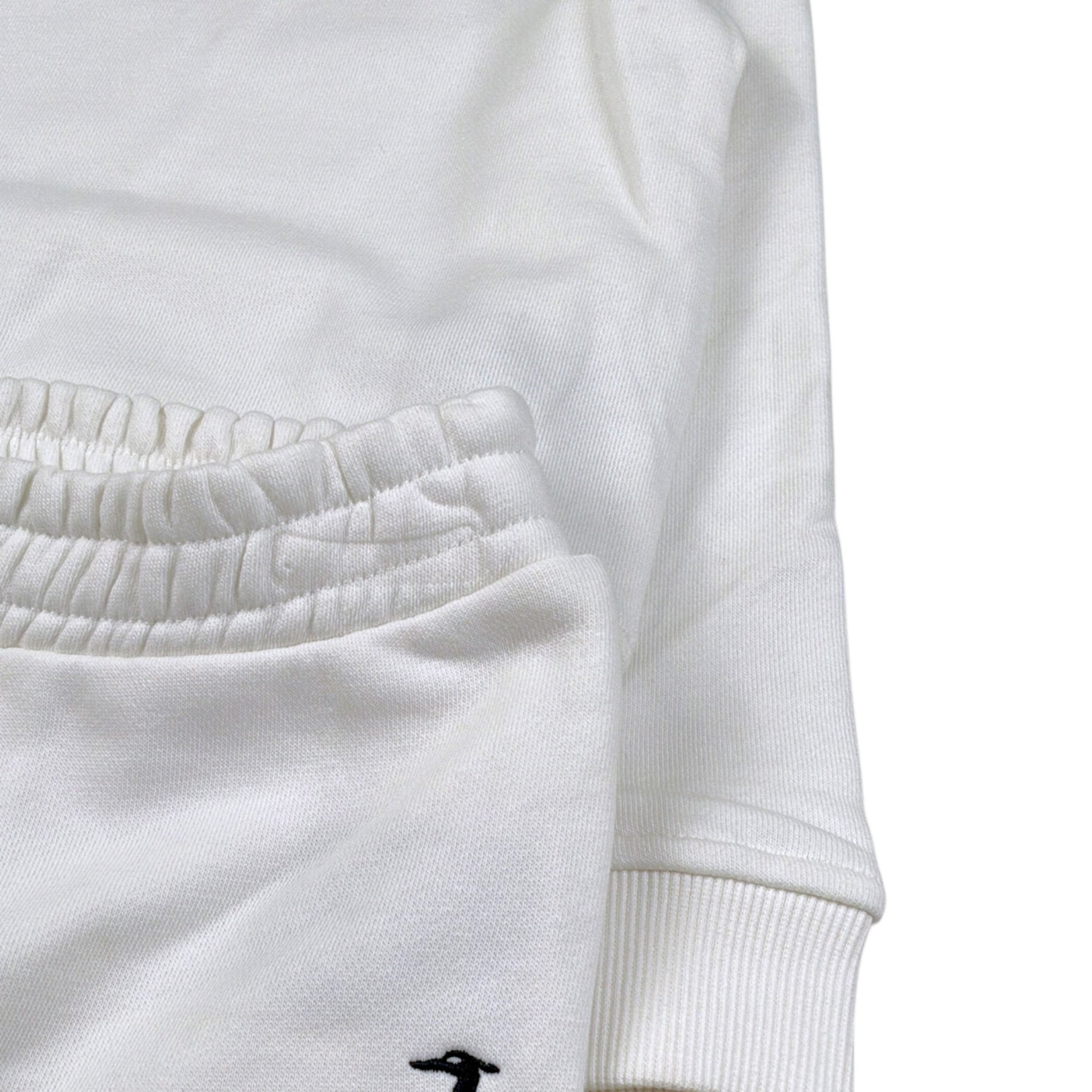 Trussardi Completo 2Pz Felpa-Pantalone tinta unita Bianco per Neonata TIA26028CF BIANCO TRUSSARDI 
