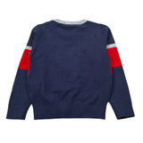 Trussardi Maglia Girocollo Bicolore Blu per Neonato TIA26036MA BLU TRUSSARDI 