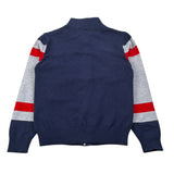 Trussardi Maglia Bicolore con Zip Blu/Grigio per Neonato TIA26049MA BLU/GRIGIO TRUSSARDI 