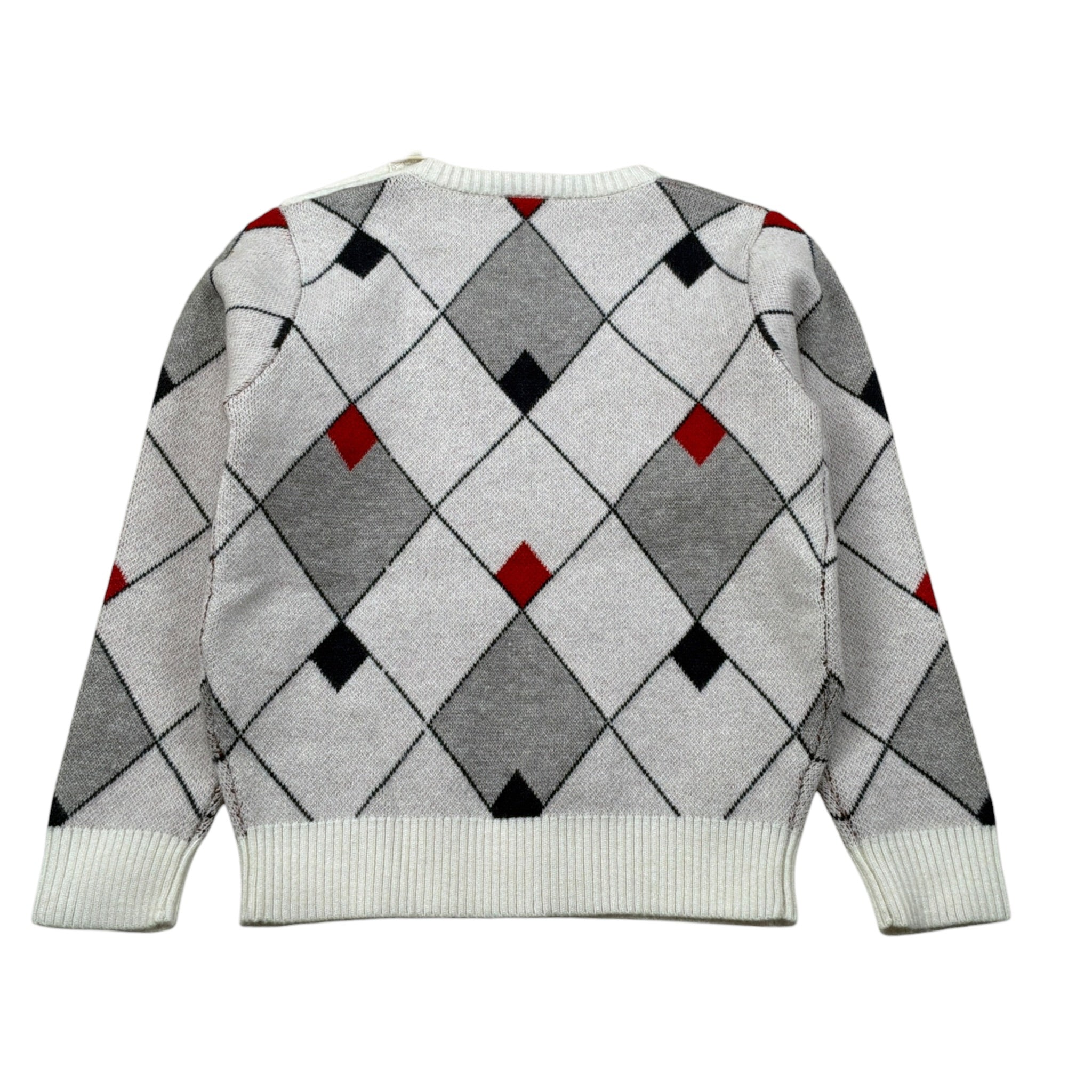Trussardi Maglia Girocollo Stampa Fantasia Panna per Neonato TIA26052MA PANNA TRUSSARDI 