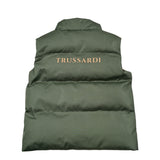Trussardi Giubbino Smanicato tinta unita con Bottoni Verde per Neonata TIA26081PI VERDE TRUSSARDI 