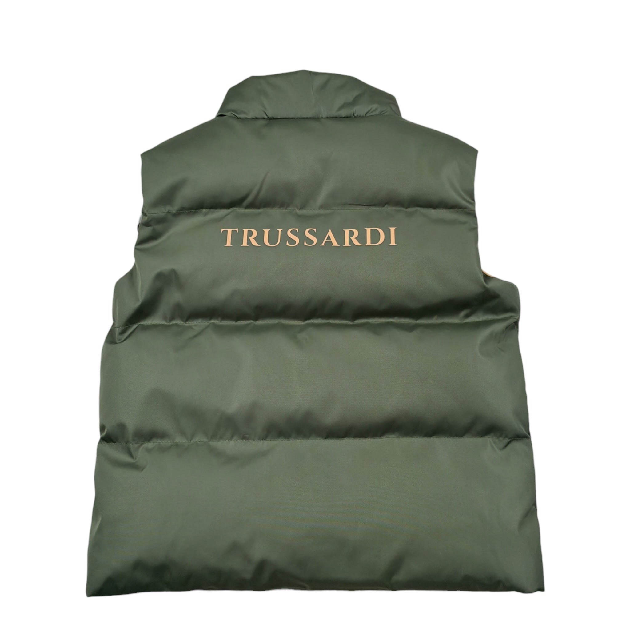 Trussardi Giubbino Smanicato tinta unita con Bottoni Verde per Neonata TIA26081PI VERDE TRUSSARDI 
