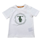 Trussardi T-Shirt tinta unita con Stampa Bianco per Neonato TIA26108TS BIANCO TRUSSARDI 