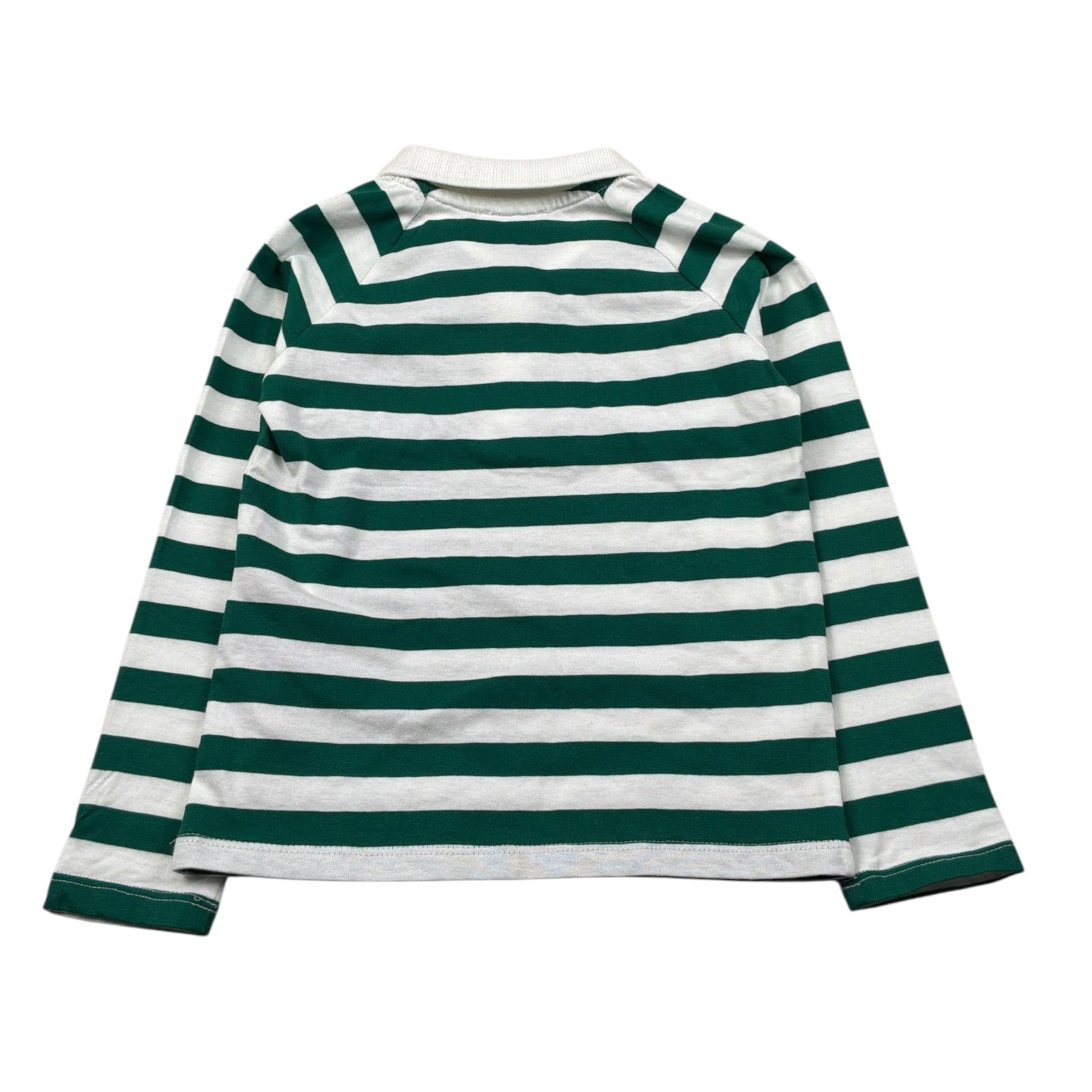 Trussardi Polo Manica Lunga Fantasia A Righe Bianco/Verde per Neonato TIA26120PO BIANCO/VERDE TRUSSARDI 