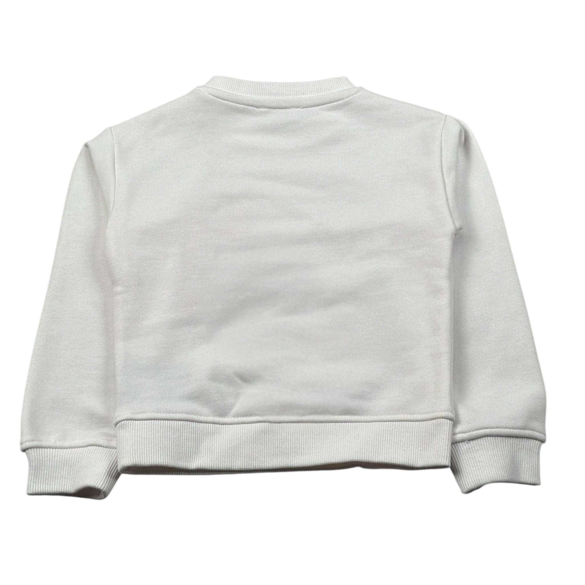 Trussardi Felpa Chiusa Girocollo tinta unita con Stampa Bianco per Neonata TIA26125FE BIANCO TRUSSARDI 