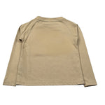 Trussardi Shirt Girocollo tinta unita con Logo Beige per Neonato TIA26131TS BEIGE TRUSSARDI 