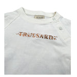 Trussardi Shirt Girocollo Tint Unita con Logo Panna per Neonata TIA26140TS PANNA TRUSSARDI 