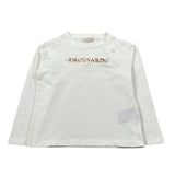 Trussardi Shirt Girocollo Tint Unita con Logo Panna per Neonata TIA26140TS PANNA TRUSSARDI 