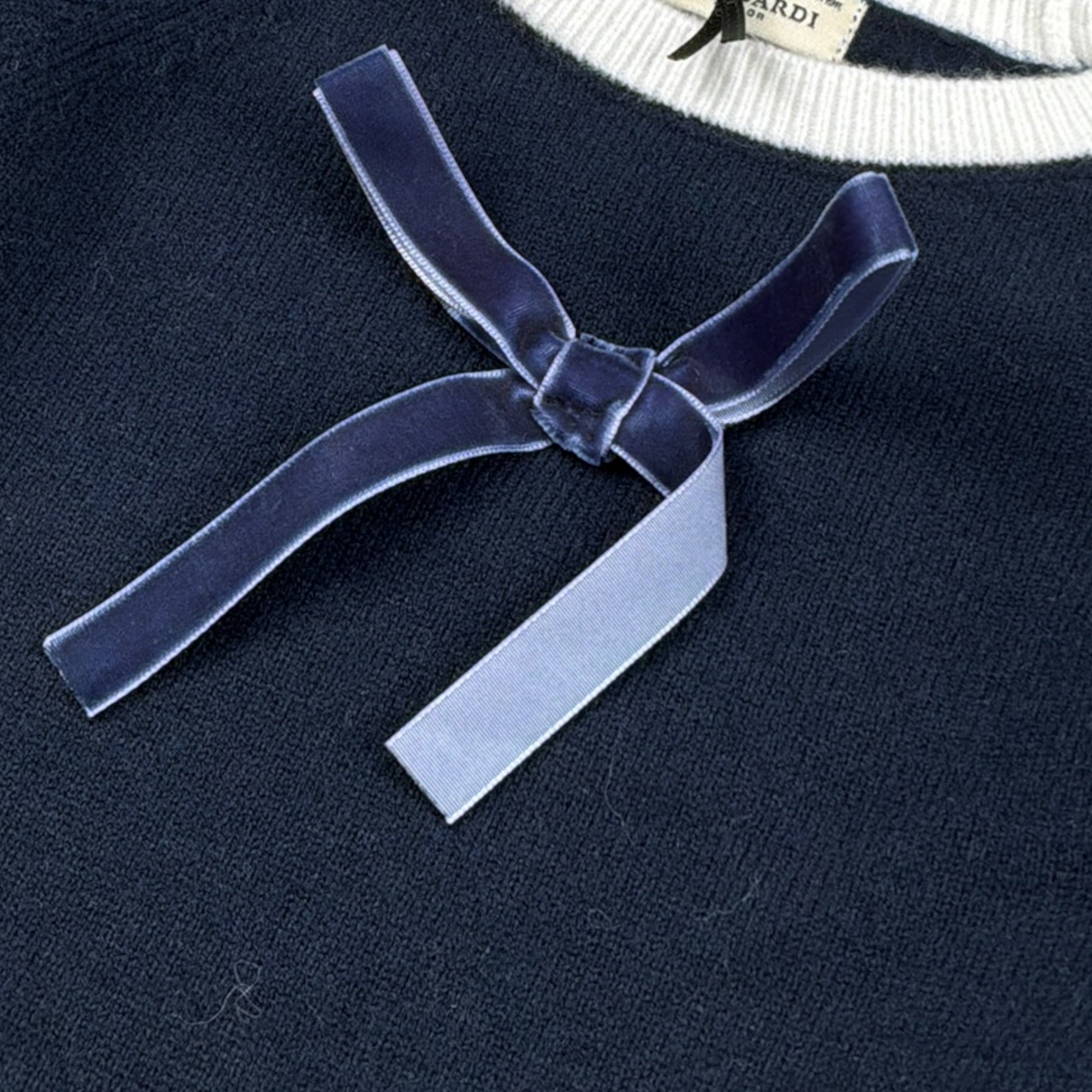 Trussardi Abito tinta unita In Maglia Blu per Neonata TIA26145VE BLU TRUSSARDI 