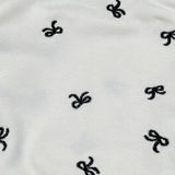 Trussardi Felpa tinta unita con Stampa Fiocchi Bianco per Neonata TIA26148FE BIANCO TRUSSARDI 