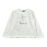 Trussardi Shirt tinta unita con Stampa Bianco per Neonata TIA26162TS BIANCO TRUSSARDI 