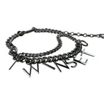 Twinset Cintura tinta unita con Logo Argento per Bambina 221GJ4920 ARGENTO TWINSET 