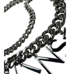 Twinset Cintura tinta unita con Logo Argento per Bambina 221GJ4920 ARGENTO TWINSET 