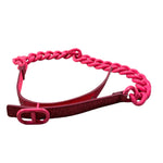Twinset Cintura tinta unita con Logo Fuxia per Bambina 221GJ4921 FUXIA TWINSET 