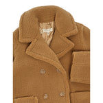 Twinset Cappotto Modello Teddy tinta unita Cammello per Bambina 241GJ2183 CAMMELLO TWINSET 