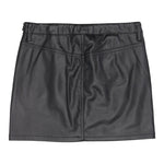 Twinset Gonna tinta unita con Tasche In Ecopelle Nero per Bambina 242GJ2150 NERO TWINSET 